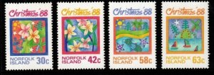 NORFOLK ISLAND SG448/51 1988 CHRISTMAS MNH