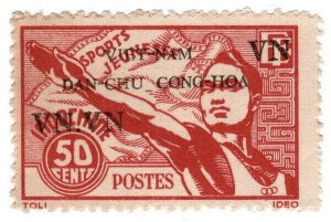 (I.B) Vietnam Postal : Ho Chi Minh Overprint 50c