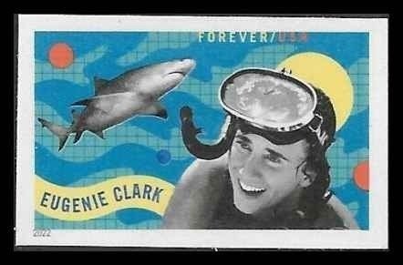 USA 5693a Mint (NH) Eugenie Clark IMPERF Forever Stamp