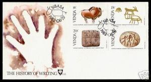 Venda 60-3 on FDC - The History of Writing, Animals 