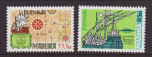 Madeira 75-76 Ship,Map MNH VF