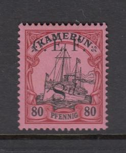 Cameroon 1915 8d on 80pf