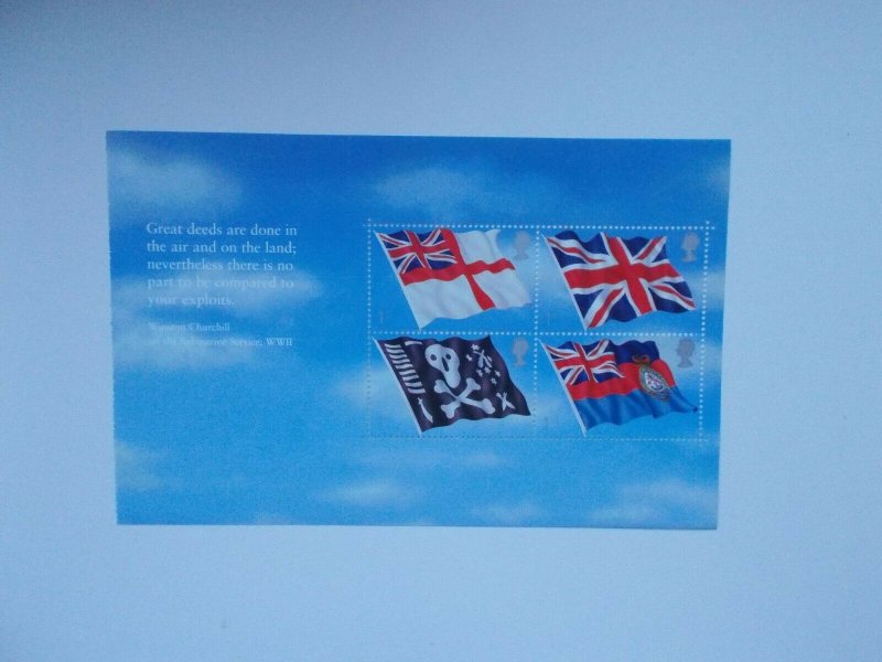 2001 SG MS2206a Flags & Ensigns Prestige Booklet Pane Unseen & Unheard DX27 U/M