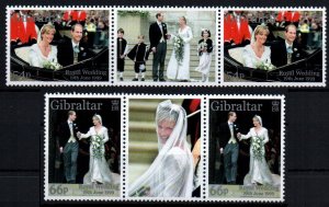 Gibraltar # 820 - 821 MNH