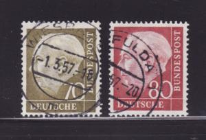 Germany 716-717 U President Theodor Heuss (C)