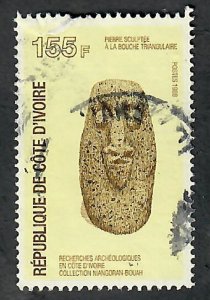 Ivory Coast #860 Stone Head used single