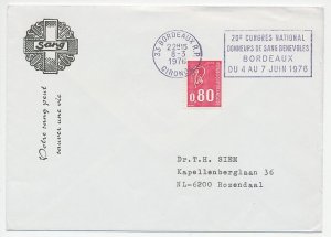 Cover / Postmark France 1976 Blood donor Congress 