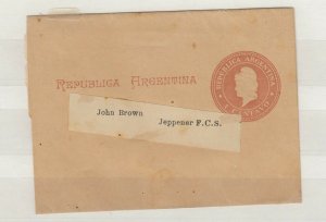 Argentina 1890s Postal Stationery Wrapper Postal History JK8650