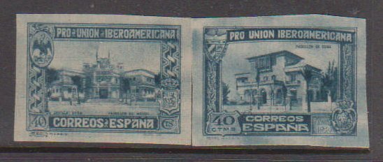 Spain 441-3 1930 Expo MH imperf