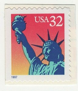 US Scott 3122e STATUE OF LIBERTY CB/VB single - die cut 11½ x 11.8 MNH