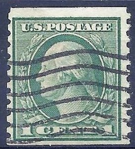 USA 1914 Scott 443 used fvf scv $45.00 less 60%=$18.00