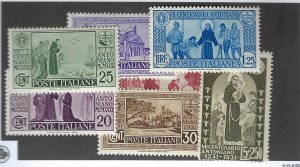 Italy SC#258-264 MNH Fresh F-VF SCV$210.00...Fill key spots!