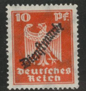 Germany Scott o55 MH* Official overprint 1924