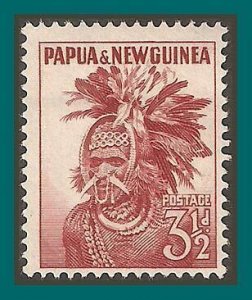 Papua New Guinea 1952 Headdress, MNH  #127,SG6