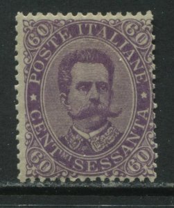 Italy 1889 60 centemisi violet mint o.g. hinged