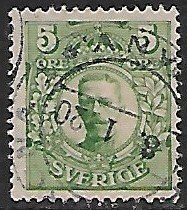 Sweden # 77 - King Gustaf V - used.....{KR1}