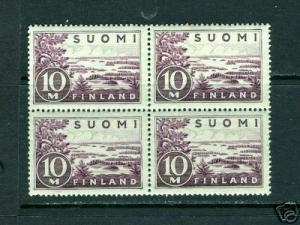 M477  FINLAND 205A MINT BLOCK OF 4 CV70.00