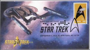 2016, Star Trek, 50 years, Pictorial, Postmark, FDC, 16-260