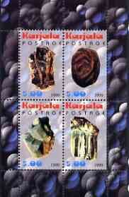 KARJALA - 1999 - Minerals #3 - Perf 4v Sheet - Mint Never Hinged - Private Issue