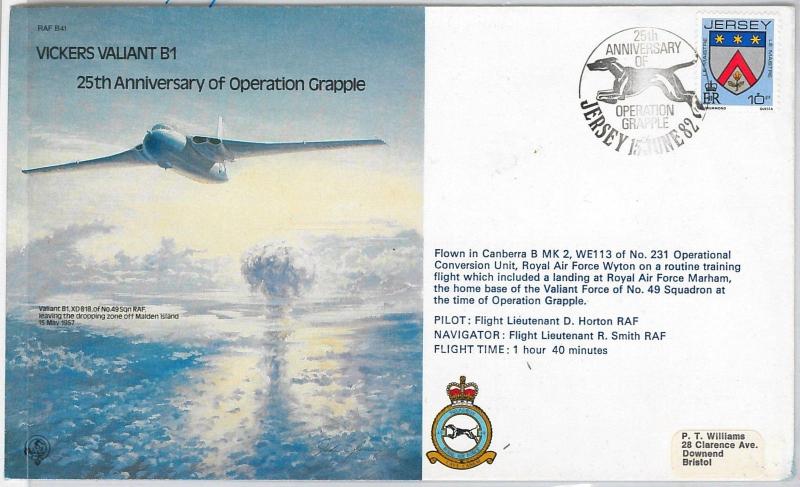 GB : JERSEY   - POSTAL HISTORY: AIRPLANES / DOGS : Special  COVER - 1982