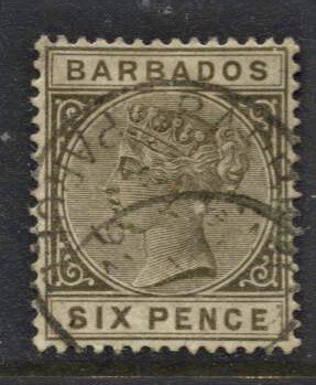 STAMP STATION PERTH - Barbados #66 QV Definitive Used Wmk.2 CV$55.00