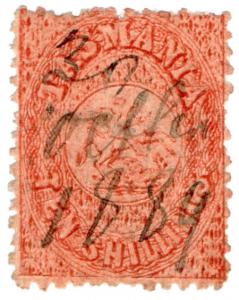 (I.B) Australia - Tasmania Revenue : Stamp Duty 10/- (inverted watermark)