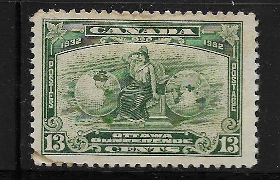 CANADA, 194, HINGED REMNANT, ALLEGORY OF BRITISH EMPIRE