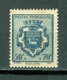 FRANCE 1941 ARMS  #B119 MINT NO THINS