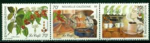 New Caledonia Scott #901 MNH STRIP Coffee Flora CV$5+