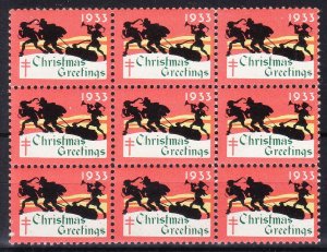 MOstamps - US #WX68 Mint OG NH Block of 9 - Lot # HS-R139