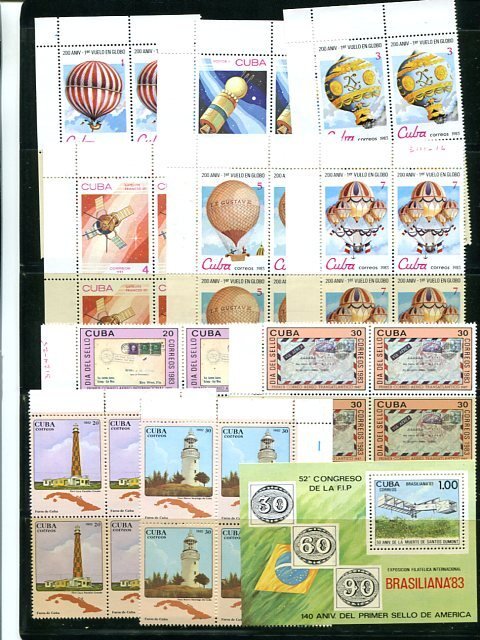 Cuba Sets of Mint VF NH blocks  - Lakeshore Philatelics