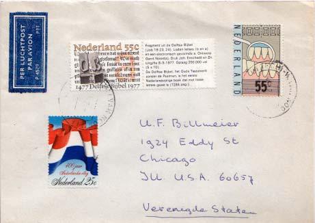 Netherlands, Airmail, Medical, Flags