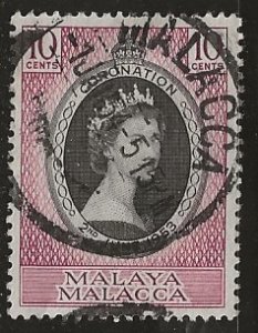 Malaya - Malacca  ^ Scott # 27 - Used