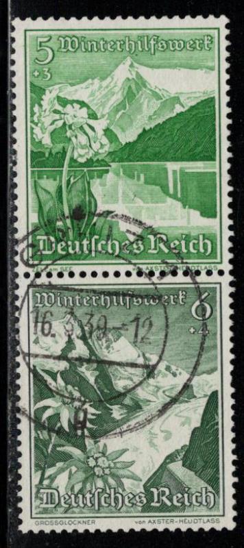 Germany Reich Scott # B125, B126, used, se-tenant, S245