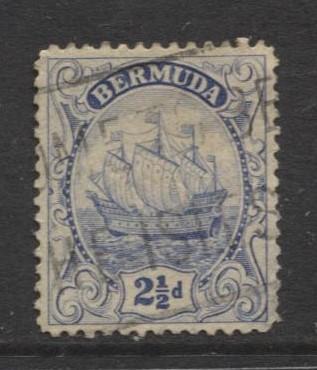 Bermuda - Scott 87 - Caravel - 1932 - Used -  Single 2.1/2d Stamp