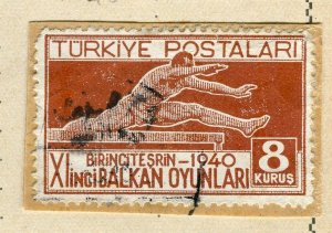 TURKEY; 1940 early Census issues fine used value on Piece