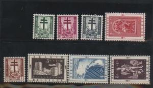 Belgium #B523 - #B530 VF/NH Set