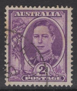 AUSTRALIA SG230 1948 2d BRIGHT PURPLE FINE USED