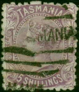 Tasmania 1871 5s Mauve SG149b Fine Used