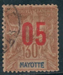 Mayotte  #27  Used CV $2.00