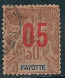 Mayotte  #27  Used CV $2.00