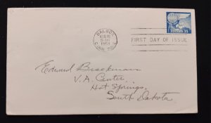 D)1958, CANAL ZONE, FIRST DAY COVER, POSSESSIONS ISSUE, AIR MAIL, FDC