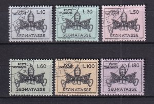 1968 - VATICAN - Scott #J19-J24 - used