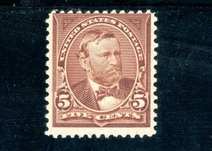 USAstamps Unused VF US 1895 Bureau Issue Grant Scott 270 OG MLH 