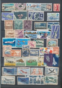 World GB Israel AVIATION MNH MH Used (Aprx 550+ stamps)TK1542