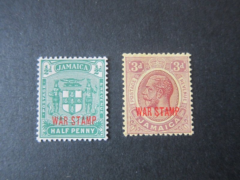 Jamaica 1919 Sc MR10-11 set MH