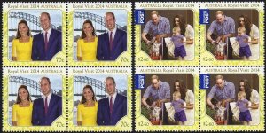 Australia SG4193-4 Royal Visit 2014 set in U/M Blocks