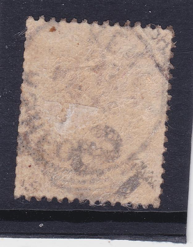 Great Britain a QV 6d on 6d overprint used