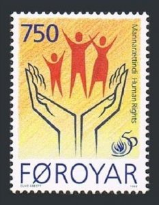 Faroe 338,MNH.Michel 340. UN Declaration of Human Righth,50th Ann.1998.