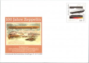 Germany Post-1950, Postal Stationary, Zeppelin